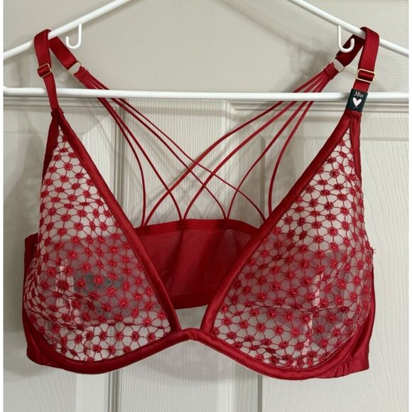 Victoria's Secret | Intimates & Sleepwear | Nwt Luxe Lingerie Starburst Plunge Bra In Red - Foto 11